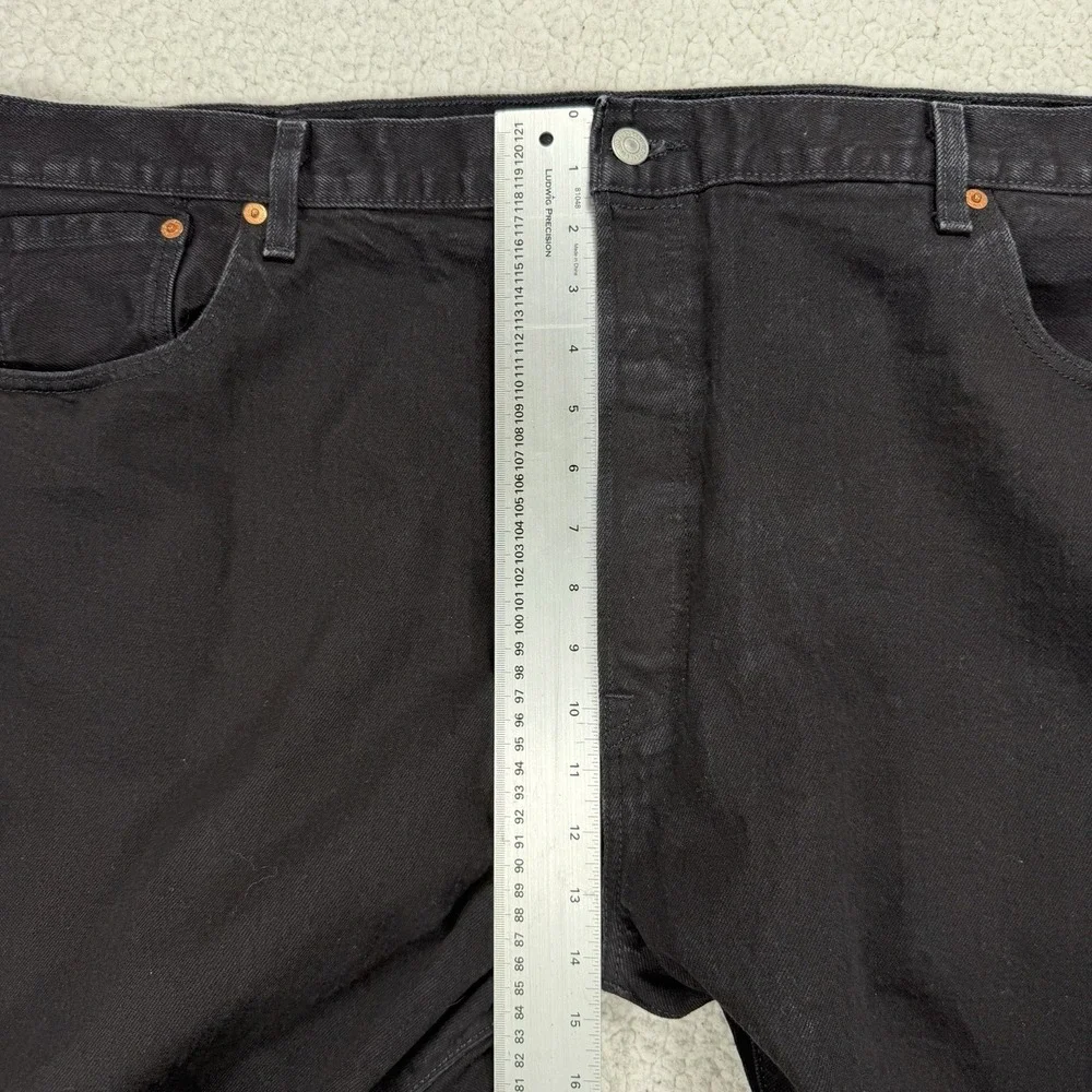 Levi's 505 Jeans Men's 48x30 (Actual‎ 48x28) Black Casual Streetwear Grunge